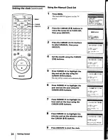 Preview for 24 page of Sony SLV-940HF Operating Instructions Manual