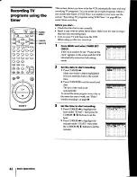 Preview for 42 page of Sony SLV-940HF Operating Instructions Manual