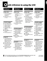 Preview for 66 page of Sony SLV-940HF Operating Instructions Manual