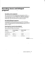 Preview for 77 page of Sony SLV-998HF CS Operating Instructions Manual