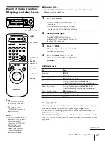 Preview for 47 page of Sony SLV-AV100C Operating Instructions Manual