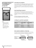 Preview for 86 page of Sony SLV-AV100C Operating Instructions Manual