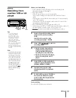 Preview for 77 page of Sony SLV-AV100UX Operating Instructions Manual