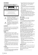 Preview for 2 page of Sony SLV-AX10 - Video Cassette Recorder Operating Instructions Manual