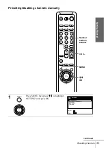 Preview for 33 page of Sony SLV-AX10 - Video Cassette Recorder Operating Instructions Manual