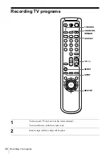 Preview for 44 page of Sony SLV-AX10 - Video Cassette Recorder Operating Instructions Manual