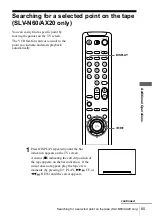 Preview for 65 page of Sony SLV-AX10 - Video Cassette Recorder Operating Instructions Manual