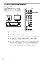 Preview for 72 page of Sony SLV-AX10 - Video Cassette Recorder Operating Instructions Manual