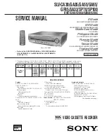 Sony SLV-CA30 Service Manual preview