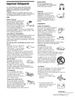 Предварительный просмотр 3 страницы Sony SLV-D100 Notes on operations & the setup menu Operating Instructions Manual