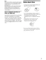 Preview for 9 page of Sony SLV-D100 Notes on operations & the setup menu Operating Instructions Manual