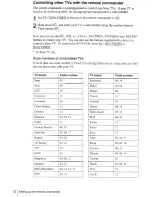 Preview for 12 page of Sony SLV-D100 Notes on operations & the setup menu Operating Instructions Manual