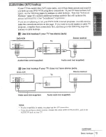 Предварительный просмотр 15 страницы Sony SLV-D100 Notes on operations & the setup menu Operating Instructions Manual