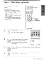 Предварительный просмотр 21 страницы Sony SLV-D100 Notes on operations & the setup menu Operating Instructions Manual