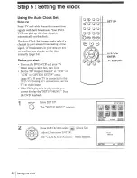 Предварительный просмотр 22 страницы Sony SLV-D100 Notes on operations & the setup menu Operating Instructions Manual