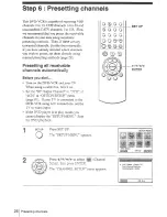 Preview for 26 page of Sony SLV-D100 Notes on operations & the setup menu Operating Instructions Manual