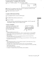 Предварительный просмотр 39 страницы Sony SLV-D100 Notes on operations & the setup menu Operating Instructions Manual