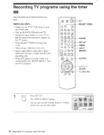 Предварительный просмотр 40 страницы Sony SLV-D100 Notes on operations & the setup menu Operating Instructions Manual