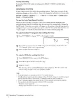 Предварительный просмотр 42 страницы Sony SLV-D100 Notes on operations & the setup menu Operating Instructions Manual