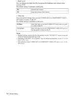 Preview for 54 page of Sony SLV-D100 Notes on operations & the setup menu Operating Instructions Manual