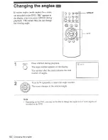 Предварительный просмотр 62 страницы Sony SLV-D100 Notes on operations & the setup menu Operating Instructions Manual