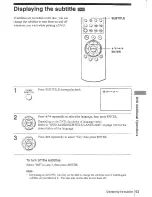 Preview for 63 page of Sony SLV-D100 Notes on operations & the setup menu Operating Instructions Manual