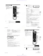 Предварительный просмотр 14 страницы Sony SLV-D100 Notes on operations & the setup menu Service Manual