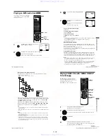 Предварительный просмотр 24 страницы Sony SLV-D100 Notes on operations & the setup menu Service Manual