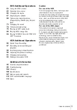 Preview for 5 page of Sony SLV-D251P Operating Instructions Manual