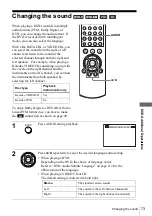 Preview for 73 page of Sony SLV-D251P Operating Instructions Manual