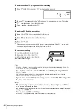 Preview for 42 page of Sony SLV-D261P - Dvd/vhs Combo Operating Instructions Manual