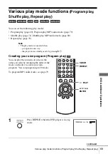 Preview for 69 page of Sony SLV-D261P - Dvd/vhs Combo Operating Instructions Manual