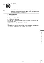 Preview for 87 page of Sony SLV-D261P - Dvd/vhs Combo Operating Instructions Manual