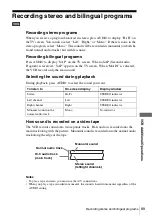 Preview for 89 page of Sony SLV-D261P - Dvd/vhs Combo Operating Instructions Manual