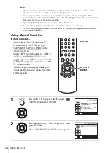 Предварительный просмотр 24 страницы Sony SLV-D360P Operating Instructions (For SLV-D360P DVD Player) Operating Instructions Manual