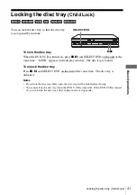 Предварительный просмотр 41 страницы Sony SLV-D360P Operating Instructions (For SLV-D360P DVD Player) Operating Instructions Manual