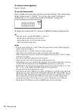 Предварительный просмотр 44 страницы Sony SLV-D360P Operating Instructions (For SLV-D360P DVD Player) Operating Instructions Manual