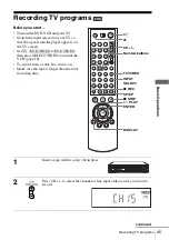 Предварительный просмотр 45 страницы Sony SLV-D360P Operating Instructions (For SLV-D360P DVD Player) Operating Instructions Manual