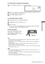 Предварительный просмотр 47 страницы Sony SLV-D360P Operating Instructions (For SLV-D360P DVD Player) Operating Instructions Manual