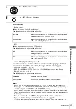 Предварительный просмотр 67 страницы Sony SLV-D360P Operating Instructions (For SLV-D360P DVD Player) Operating Instructions Manual