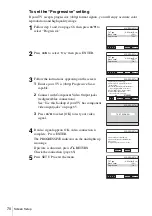 Предварительный просмотр 70 страницы Sony SLV-D360P Operating Instructions (For SLV-D360P DVD Player) Operating Instructions Manual