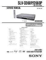 Preview for 1 page of Sony SLV-D360P Operating Instructions (For SLV-D360P DVD Player) Service Manual