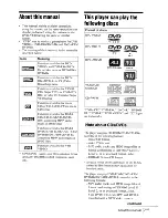 Preview for 7 page of Sony SLV-D380P - Dvd/vhs Combo Operating Instructions Manual