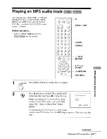 Preview for 69 page of Sony SLV-D380P - Dvd/vhs Combo Operating Instructions Manual