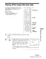 Preview for 75 page of Sony SLV-D380P - Dvd/vhs Combo Operating Instructions Manual