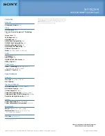 Предварительный просмотр 2 страницы Sony SLV-D570H - Dvd Player/video Cassette Recorder Specifications