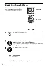 Preview for 70 page of Sony SLV-D910N Operating Instructions Manual