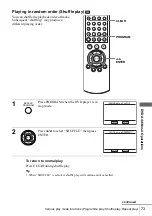 Preview for 73 page of Sony SLV-D910N Operating Instructions Manual