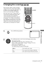 Preview for 75 page of Sony SLV-D910N Operating Instructions Manual