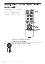 Preview for 86 page of Sony SLV-D910N Operating Instructions Manual